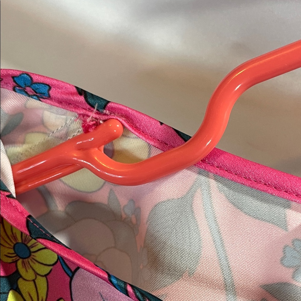 Zara Pink Floral Tie-Front Blouse - Picture 3 of 10
